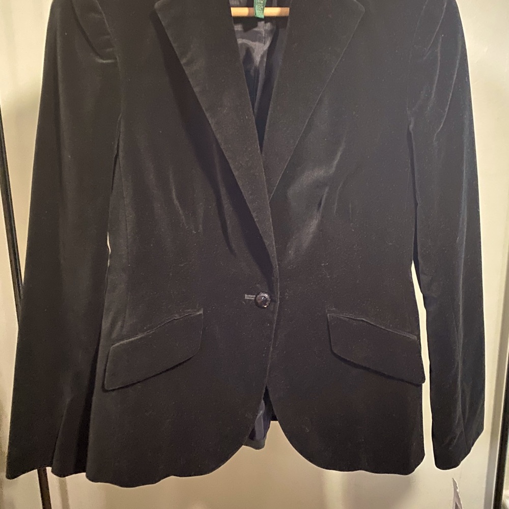 J Crew Brown Velvet Blazer